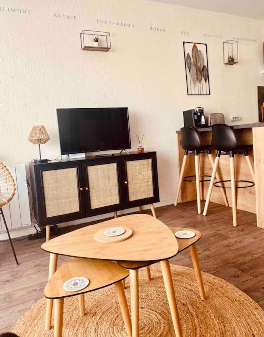 Studio Entre Mer Et Dunes Avec Balcon Vue Laterale Mer 50M Plage Pour 3 Pers Wifi Menage Compris Fort-Mahon-Plage Luaran gambar